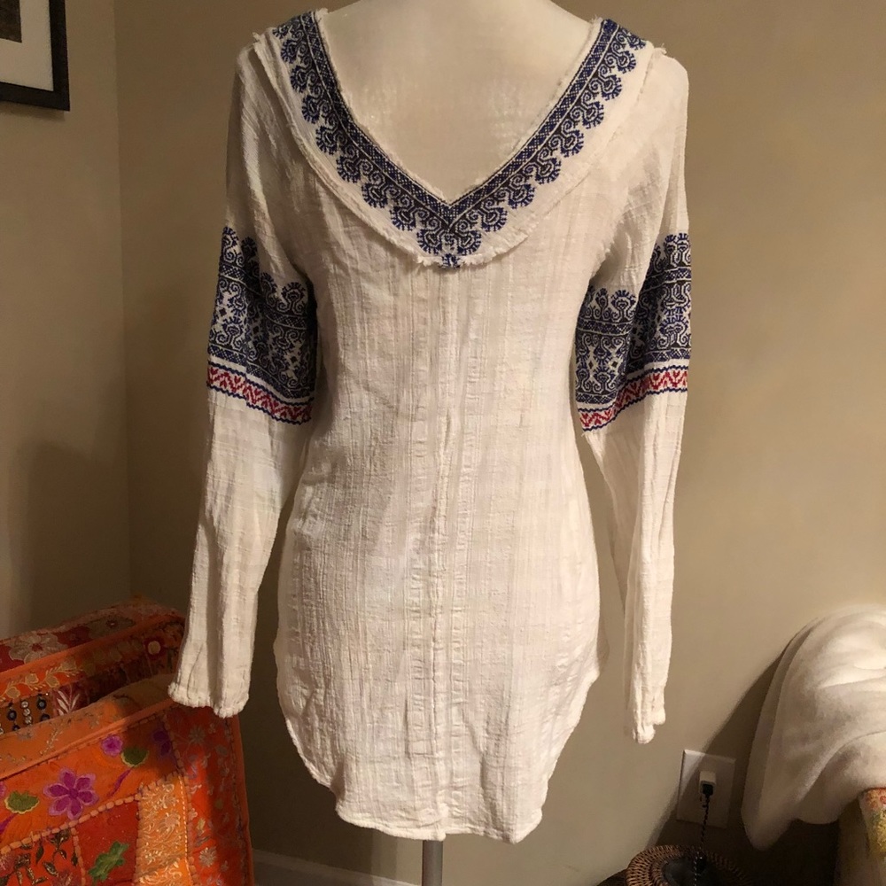❌SOLD❌ Free People V Neck Boho, Long Sleeve Tunic